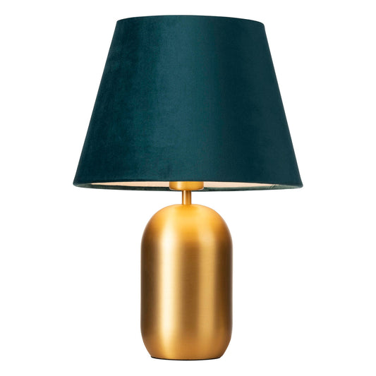 Misty Blue Velvet Shade Table Lamp