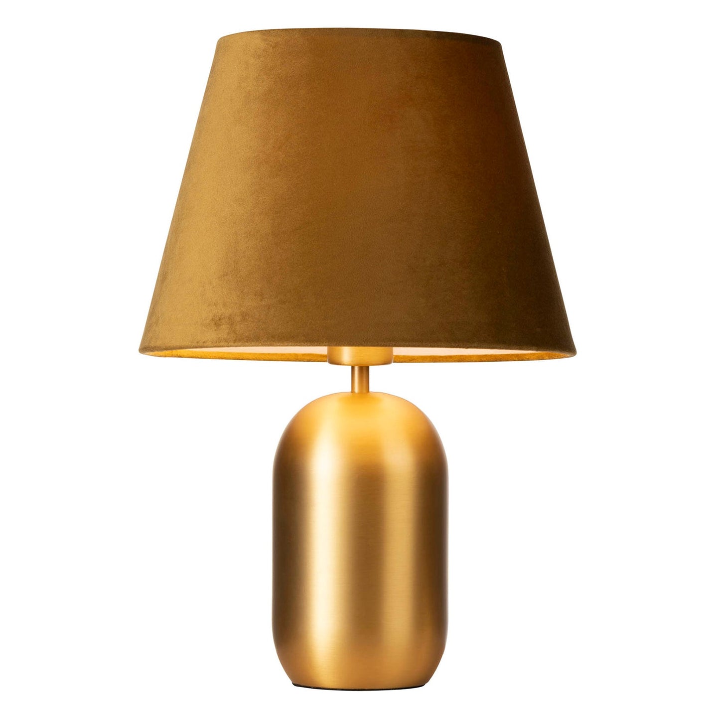 Misty Gold Velvet Shade Table Lamp